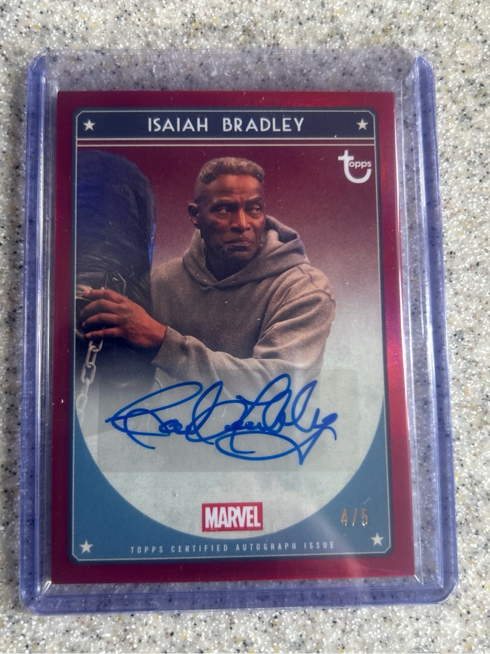 2026 Topps Marvel Brooklyn Collection - Isaiah Bradley - Carl Lumbly AUTO /5 RED